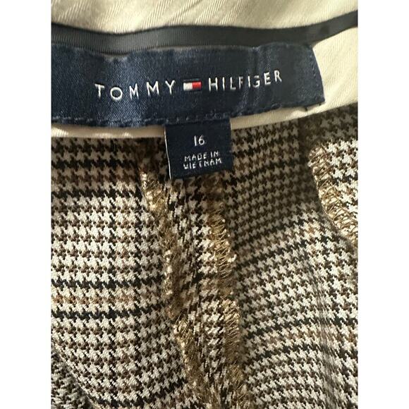 Tommy Hilfiger Women's Houndstooth Ankle Cargo Pants Size 16 - Picture 5 of 6
